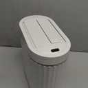 ELPHECO Bathroom Trash Can with Lid Butterfly, Motion Sensor Trash Can Bathroom Decor Automatic Garbage Can Wastebasket Bathroom Accessories, Kitchen, Living Room, Office, White Gold