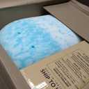 EGO Topper 2 Inch Twin Memory Foam Mattress Topper, Gel Foam Mattress Topper for Pressure Relief, Ventilated Design Bed Topper in a Box, CertiPUR-US Certified, 38"75", Medium