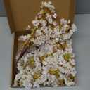 mizii 3Pcs Artificial White Cherry Blossom Branches 40" Fake Silk Cherry Blossoms Flowers with Long Stem for Wedding Decorations Table Centerpieces Vase Arrangement Home Decor (White)