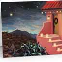 Stonehouse Collection Desert Pueblo Home - 18 Southwest Christmas Cards & Envelopes