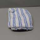 2 Pack Microfiber Mop Replacement Heads Compatible with O-Cedar Dual Action Flat Mop for Dry/Wet Use, Machine Washable Reusable Flip Mop Refills All Surface Cleaning(Blue White Stripe)