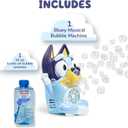 BLUEY NO Spill Musical Bubble Machine | Bubble Toy for Baby, Toddlers and Kids | Amazon Toys Exclusive with 16 oz of Extra Bubble Solution (Bubble Solution Bottle Colors Will Vary)