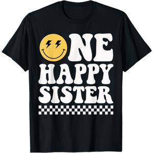 One Happy Dude Sister 1st Birthday Family Matching T-Shirt