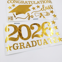 Golden Graduation Stickers