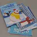 Dianelhall 24 Pcs Christmas Coloring Books Bulk Winter Animals Favors Mini Gift Set Snowman Penguin Activity Book Pages Pack for Winter Goodie Bag Stuffers Crafts Birthday Supplies