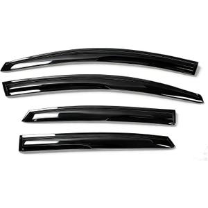 munirater Window Visors Rain Guard Wind Vent Shade Deflector Replacement for 2013-2019 Nissan Sentra Sedan 4-Piece Set Black