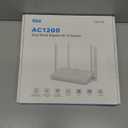 DBIT AC1200 WiFi Router 2.4GHz +5GHz Dual Band MU-MIMO Wireless Internet Router with 4 Gigabit Ethernet Ports, 4 x 5dBi Antennas, Bridge & Repeater Mode, EasyMesh, Guest Network (T18-21K)