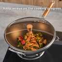 WANGYUANJI Round Tempered Glass Lid - Versatile Glass Lid for 12.59 Inch Skillets, Pans, and Dutch Ovens - 12.59 Inch