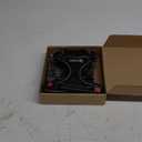 No Pull Dog Harness Adjustable Reflective Oxford Easy Control Medium Large Dog Harness with A Free Heavy Duty 5ft Dog Leash (S (Neck: 13"-18", Chest: 17.5"-22"), Black Harness+Leash)