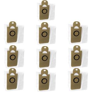 10 Pack Replacement Dust Bags for iHome AutoVac Nova Self Empty iHRV6/ Laresar L6 Pro/Honiture Q6 Pro/Neabot N2/ Proscenic M8 Pro Robot Vacuum Accessories Parts
