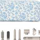 Travel Hair Tool Bag Compatible with Dyson Airwrap and Shark Flex Style Carrying Case, Floral Portable Hair Dryer Bag Organizer