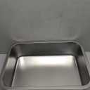 Cat Litter Box Stainless Steel, Metal Small Litter Box for Kittens Rabbits and Kitty 15.7"11.8"4", Non-Stick, Odor Free, Easy Cleaning