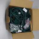 C7 Christmas Lights Outdoor, 25Ft Vintage Christmas String Lights with 27 Multicolor Clear Bulbs, Hanging Christmas Decorations Lights for Xmas Tree Roofline House Garden Patio Yard, Green