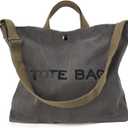 Women Canvas Tote Bag Travel Shoulder Bag Large Capacity Crossbody Top Handle Fashion Handbags
