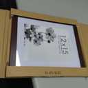Americanflat 12x15 Picture Frame with Shatter-Resistant Glass - Use as 9x12 Frame with Mat or Display 12x15 Photo Without Mat - Hudson Collection - Wide Picture Frames for Wall Display - Mahogany