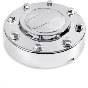 ALLGOOD Front Alloy Wheel Center Caps, Compatible with Dodge Ram 3500 2011-2016 1-TON Dually, Front Chrome Hub Caps, 1PCS