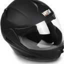 Virtue Motorcycle Helmet (Large, Matte Black)