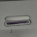 Asvine Purple Fude Pen, Bent Nib Fountain Pen Calligraphy (Fine to Broad) with Converter and Metal Pen Case Set