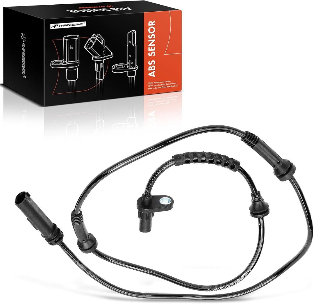 A-Premium ABS Wheel Speed Sensor Compatible with BMW Models - F25 X3 2011-2017, F26 X4 2015-2018, Sport Utility - Front Driver or Passenger Side, Replace# 34526869292, 34526788644