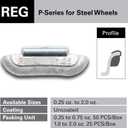 CKAuto P Style 3/4oz, 0.75oz Lead Clip on Wheel Weights, Uncoated, 50Pcs/Box