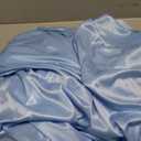 Blue Satin Backdrop Curtains 2 Panels - Glitter Photo Drapes for Baby Shower, 10x10FT Shimmer Back Drop Cloth, Wrinkle Free for Birthday Party Prom Wedding Background