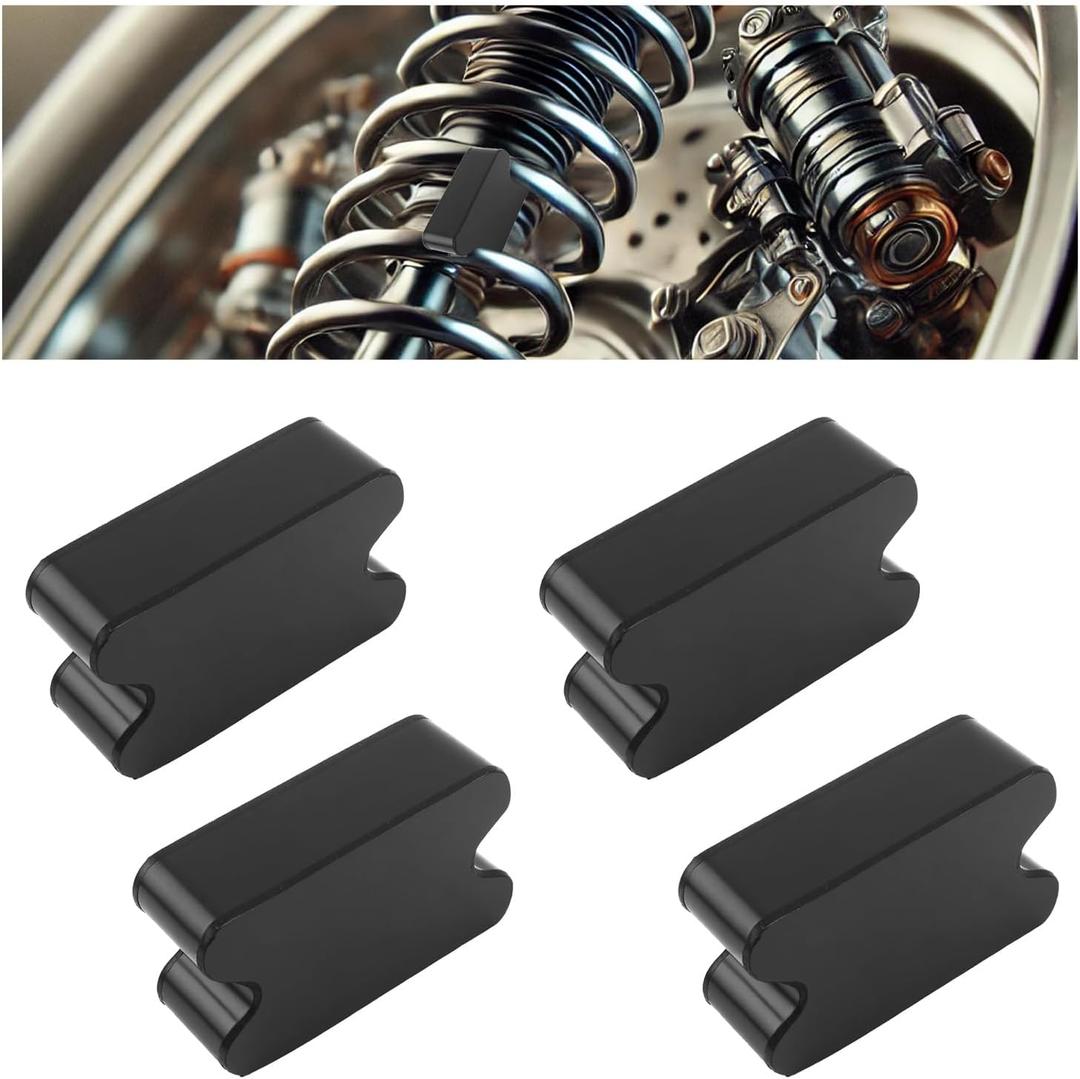 4PCS Rear Coil Spring Spacers for Cars,Heavy-Duty Rubber Coil Spring Booster Provides 2.05 Inch of Vehicle Lift,Shock & Noise Reduction Rubber Lift Blocks Car Accessories