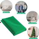 Upright Christmas Tree Storage Bag, Tapered Christmas Tree Cover for 7.5 FT Artificial Tree Standing with Ornaments, Tear Resistant Holiday Assembled Xmas Tree Bag with Zipper and Drawstring (Green)