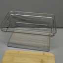 Acrylic Trash Bag Organizer Holder Garbage Bag Dispenser Multi Purposes Clear Organizers and Storage with Bamboo Lid, Tissue Paper Organizer Plastic Toilet Paper Storage