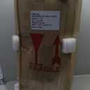 Deco 79 Recycled Glass Handmade Decorative Vase Spanish Bottleneck Centerpiece Vase, Flower Vase for Home Decoration 13" x 13" x 29", Blue