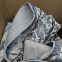 AMADA HOMEFURNISHING 8x10 Washable Area Rug, Low-Profile with Non-Slip Backing & Durable Edge Binding, Vintage Large Rugs for Living Room, Bedroom, Dining Room, Blue