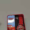 Disney Pixar Cars Kids' Time-Teaching Watch  Lightning McQueen Design with Red Silicone Strap, Easy-to-Read Dial, and Adjustable Fit for Wrists 5.5" to 8"