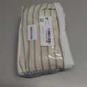 Light Blue Shower Curtain Linen Coastal Ocean Striped Shower Curtains for Bathroom with Tassel 72 X 72