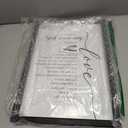 FZMHASLWW Love Is Patient Kind Wall Decor 16"11" Love Never Fails 1 Corinthians 13 Bible Verse Sign Wood Framed Wall Hanging Art (Black)