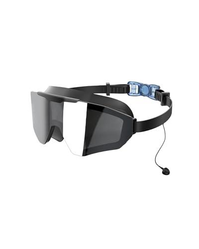 viyawise Swim Goggles with Earplugs, Wide View Anti Fog Anti UV Swimming Goggles for Kids, 3-Color UV Lens Swim Glasses for Men Women Kids (Silver, Kid)