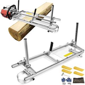 36-inch Portable Chainsaw Mill, Aluminum Steel Planking Milling Bar for Builders and Woodworkers (14"-36")