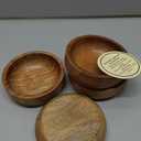 Soup Bowl Acacia Wood Set of 4 For Soups and Pastas, Oven, Wood Bowl Hand- Carved (4" X 4" X 1.5")