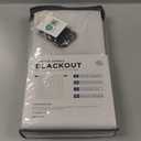 INOVADAY 100% Blackout Curtains for Bedroom, Black Out Curtains 96 Inch Long, Clip Rings Linen Blackout Drapes, Thermal Insulated Room Darkening for Living Room, 2 Panels - Beige, W50xL96