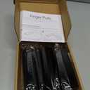 Ravinte Hardware 10 Pack Black Cabinet Handles, 4.75 Inch (120mm) Finger Edge Pulls, 3.75 Inch Hole Center, Finger Pulls for Cabinets