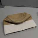 Dahey Small Cotton Rope Plant Basket Woven Plant Coiled Basket for Up to 7" Planter, Decorative Flower Pot Cover Closet Storage Bin Table Desk Organizer for Home Decor, White and Beige