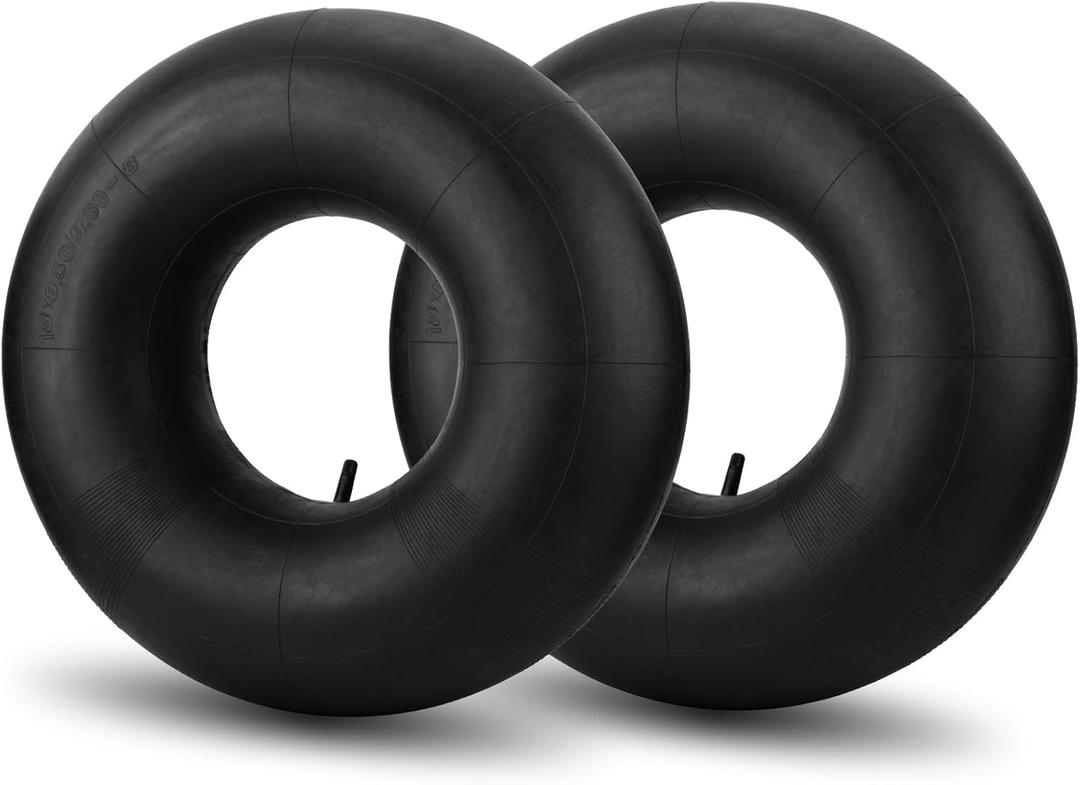 18x8.50-8 18x9.50-8 Inner Tubes, 2 Pack Heavy Duty Replacement Tire Inner Tubes with Straight Valve Stem for Lawn Mowers, Wheelbarrows, ATVs, Go Karts, Tractors, Snow Blowers, Golf Carts, Trailers
