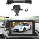 Sunsdrew Car Phone Holder for 2016-2023 Mazda MX-5 Miata/16-21 CX-3/14-16 Mazda 3 Accessories,Cell Phone Mount ONLY for 7-Inch Screen Fixed Clip,Hands-Free Ultra Stable Air Ven Phone Stand