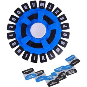 Family Board Game with Digital Display Timer and 2 Categories Modes 24-Letter Word Games Card