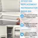 2 PACKS W10321304 Refrigerator Door Shelf by AMI PARTS Fit for Whirl-pool fridge shelf replacement WRS325FDAM02 WRS325FDAM04 WRS325FDAB02 WRS325FDAB06 WRS325FDAD02, Replaces AP6019471 PS11752778