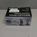 Portable Smart Induction Speaker Mobile Phone Holder RGB Colorful Ambient Light Wireless Bluetooth Speaker Phone Reverse (Black)