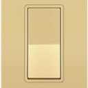 ENERLITES Elite Series Decorator Switch with Screwless Wall Plate, Paddle Light Switch, 3-Way or Single Pole, 3 Wire, Grounding Screw, Residential Grade, 15A 120V, UL listed, 93150-GDWP