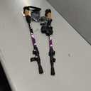 TrailBuddy Trekking Poles - Lightweight, Collapsible Hiking Poles for Snowshoe & Backpacking Gear - Pair of 2 Walking Sticks for Hiking, 7075 Aluminum with Cork Grip (Plum Purple)
