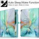Fintie Folio Case for iPad Pro 12.9 (2nd Gen) 2017 / iPad Pro 12.9 (1st Gen) 2015 - [Corner Protection] Premium PU Leather Smart Stand Protective Cover with Auto Sleep/Wake (Emerald Marble)
