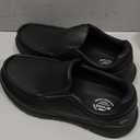 FitVille Wide Slip on Shoes for Men Black Dress Shoes Leather Loafers Business Casual Shoes, Comfortable Simple Shoes - EasyWalk V1