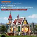LUMIBRICKS Medieval Castle Banquet Hall Lighting Building Bricks Set - Middle Ages City Town Modular Collection Display Kit with Minifigures 3232 Pcs for Adults & Teens
