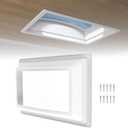 RVGUARD RV Skylight Inner Dome for 14"x22" Opening, Replacement Inner Dome Skylight for Camper Trailer Fifth Wheel Truck, UV Resistant, Screws Included, Clear Window